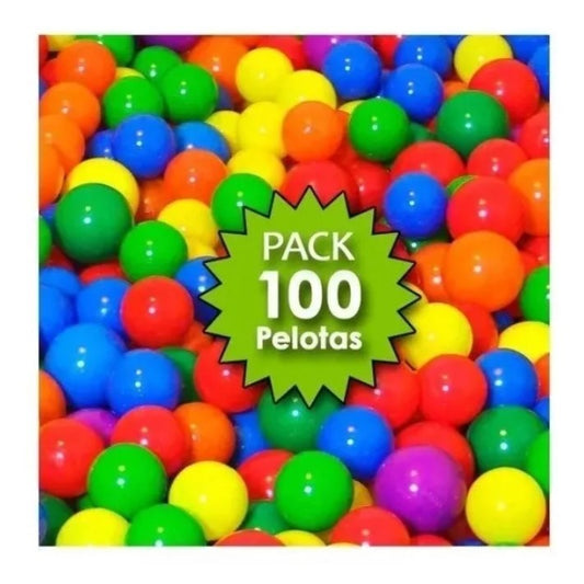 Pack 100 Pelotas Plásticas